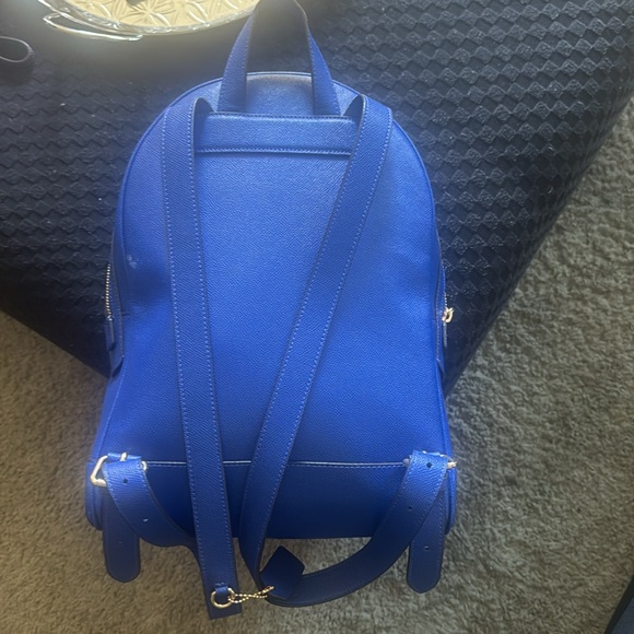 Blue leather coach bookbag - Picture 2 of 2